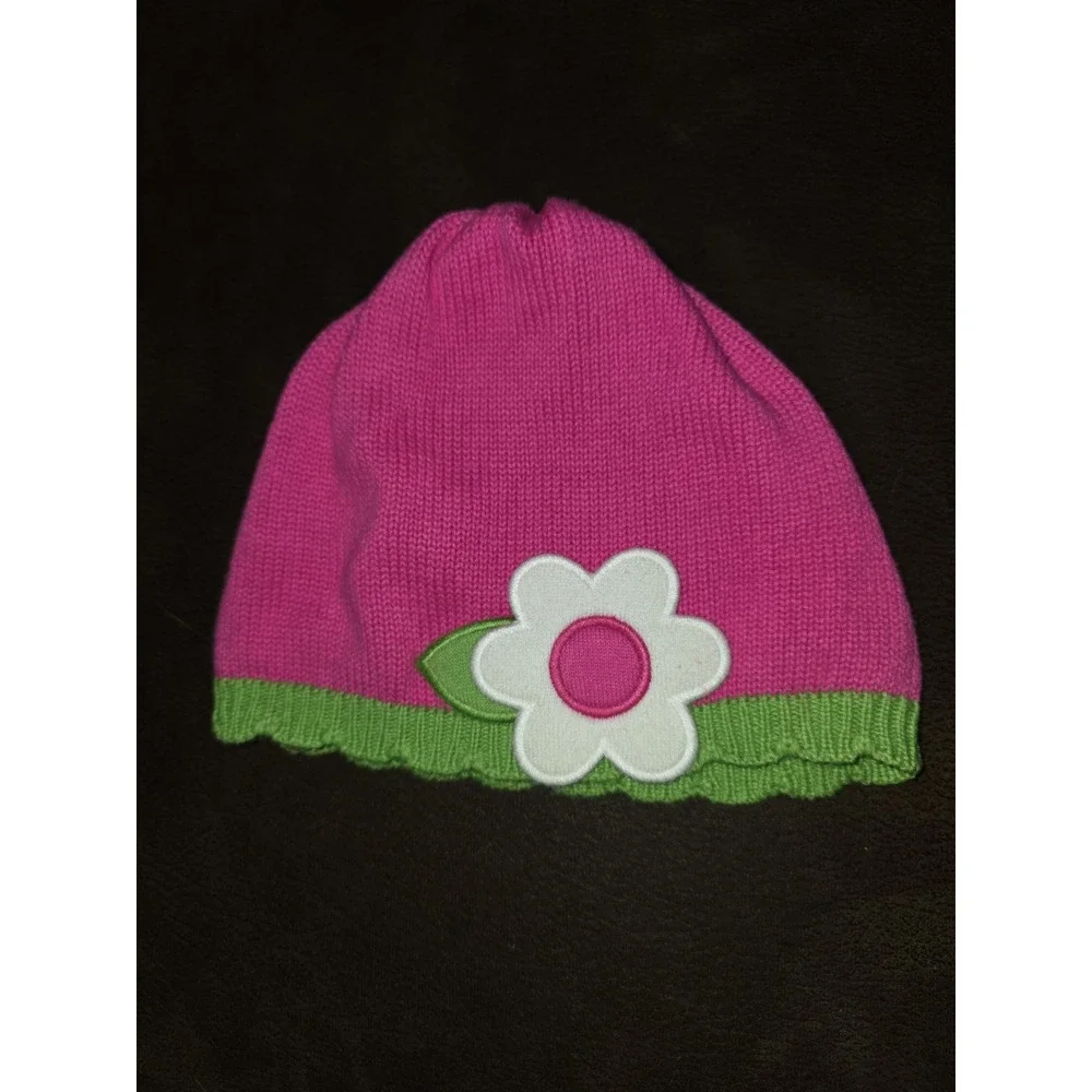 Gymboree showers of‎ flowers floral beanie hat 4t 5t